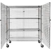 Security Cart, Chrome Plated, 60" x 69" x 24", 500 lbs. Capacity Sidevic Inc.