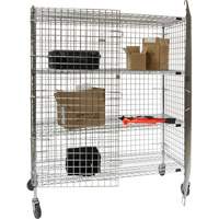 Security Cart, Chrome Plated, 60" x 69" x 24", 500 lbs. Capacity Sidevic Inc.