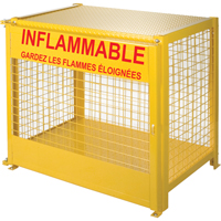 Armoires pour cylindres &agrave; gaz, nbre de bouteilles: 6, 44" , 30" , 37" , Jaune Sidevic Inc.
