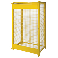 Armoires pour cylindres &agrave; gaz, nbre de bouteilles: 10, 44" , 30" , 74" , Jaune Sidevic Inc.