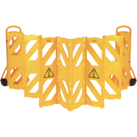Portable Mobile Barriers, 13' L, Plastic, Yellow Sidevic Inc.