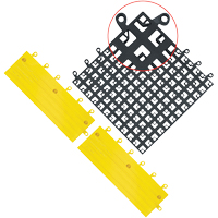 Carrelage no 560 ErgoDeck , PVC, 1-1/2' la c, 1-1/2' lo, 7/8" &eacute;paisseur, Noir Sidevic Inc.