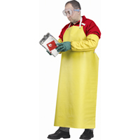 Flame Resistant Aprons, Neoprene/Polyester, 48" L x 35" W, Yellow Sidevic Inc.