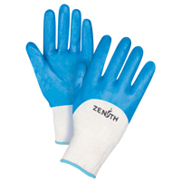 Gants enduits et tricot&eacute;s sans coutures de poids moyen, 10/T-Grand, R&ecirc;vetement Nitrile, Calibre 13, Enveloppe en Coton Sidevic Inc.