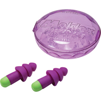 Rockets&reg; Reusable Earplugs, Uncorded, Bulk - Plastic Case, 27 dB NRR, One-Size Sidevic Inc.