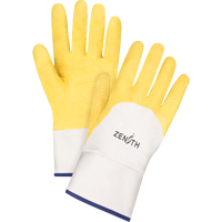 Gants enduits au fini rugueux, 10/T-Grand, R&ecirc;vetement Latex de caoutchouc, Enveloppe en Coton Sidevic Inc.