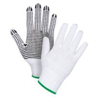 Gants tricot&eacute;s &agrave; pois, Poly/coton, Un c&ocirc;t&eacute;, Calibre 7, Moyen Sidevic Inc.