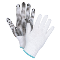 Gants tricot&eacute;s &agrave; pois, Poly/coton, Un c&ocirc;t&eacute;, Calibre 7, T-Grand Sidevic Inc.