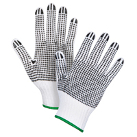 Gants tricot&eacute;s deux c&ocirc;t&eacute;s &agrave; pois, Poly/coton, Deux c&ocirc;t&eacute;s, Calibre 7, Moyen Sidevic Inc.