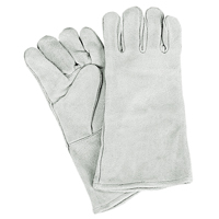 Standard-Duty Welder's Gloves, Split Cowhide, Size Large Sidevic Inc.