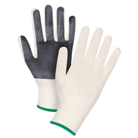 Gants en tricot &agrave; paume enduite, Poly/coton, Un c&ocirc;t&eacute;, Calibre 7, Moyen Sidevic Inc.