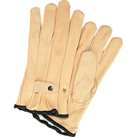 Winter-Lined Ropers Gloves, Large, Grain Cowhide Palm, Fleece Inner Lining Sidevic Inc.