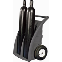 Dual-Cylinder Dollies, Rubber Wheels, 23" W x 12"L Base, 500 lbs. Sidevic Inc.