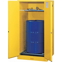 Sure-Grip&reg; EX Vertical Drum Storage Cabinets, 55 US gal. Cap., Yellow Sidevic Inc.