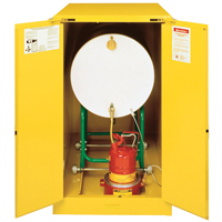Sure-Grip&reg; EX Horizontal Drum Storage Cabinets, 55 US gal. Cap., Yellow Sidevic Inc.
