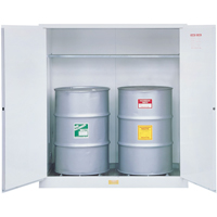 Hazardous Waste Safety Cabinets, 55 US gal. Cap., White Sidevic Inc.