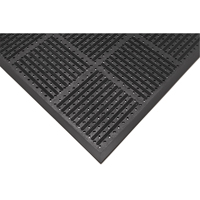 Outfront Reversible No. 227 Mat, Rubber, Scraper Type, Slotted Pattern, 3' x 6', Black Sidevic Inc.