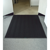 Waterhog&reg; Eco Elite Matting, Wiper/Scraper, 3' x 5' x 3/8", Black Smoke Sidevic Inc.