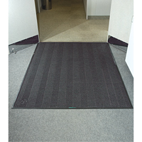 Waterhog&reg; Eco Elite Matting, Wiper/Scraper, 6' x 6' x 3/8", Grey Ash Sidevic Inc.