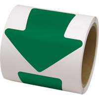D&eacute;calcomanie en couleur pour le marquage des planchers, Fl&egrave;che, 4" lo x 4" la, Vert, Vinyle Sidevic Inc.