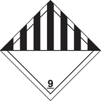 TDG Shipping Labels, Class 9, Miscellaneous Dangerous Goods, Paper Sidevic Inc.