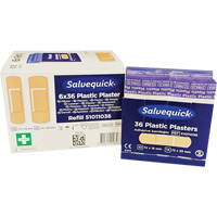 Syst&egrave;mes de distribution de bandages Salvequick - recharges st&eacute;riles, Rectangulaire/carr&eacute;e, Plastique, St&eacute;rile Sidevic Inc.