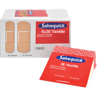 Syst&egrave;mes de distribution de bandages Salvequick - recharges st&eacute;riles, Rectangulaire/carr&eacute;e, Tissu, St&eacute;rile Sidevic Inc.