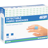 Bandages, Rectangulaire/carr&eacute;e, 3", Tissu d&eacute;tectable, St&eacute;rile Sidevic Inc.