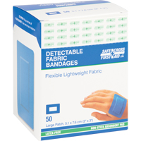 Bandages, Rectangulaire/carr&eacute;e, 3", Tissu d&eacute;tectable, St&eacute;rile Sidevic Inc.