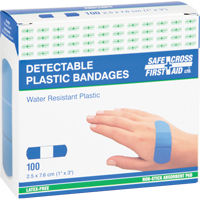 Bandages, Rectangulaire/carr&eacute;e, 3", Plastique d&eacute;tectable, St&eacute;rile Sidevic Inc.