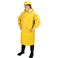 RZ200 Long Rain Coat, Polyester, Small, Yellow Sidevic Inc.