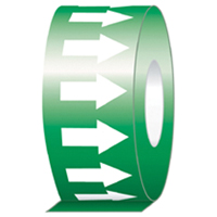 &eacute;tiquette de tuyauterie, 108', Blanc/vert Sidevic Inc.