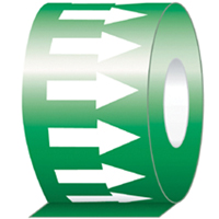 Rubans de fl&eacute;ches de direction de l'&eacute;coulement, 108', Blanc/vert Sidevic Inc.
