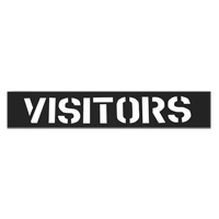 Pochoirs pour parc de stationnement, Anglais, 12" Sidevic Inc.