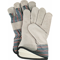 Gants d'ajusteur doubl&eacute;s pour l'hiver, Grand, Paume en Cuir de vache refendu, Doublure en Molleton de coton Sidevic Inc.