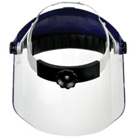 Ratchet Headgear with Faceshield, Polycarbonate, Ratchet Suspension Sidevic Inc.
