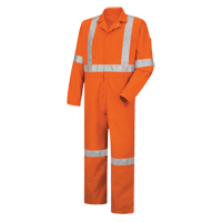 Hi-Visibility Coveralls , Men's, Orange, Size 38 Sidevic Inc.