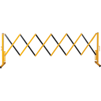 Barri&egrave;re extensible, 37" h x 11' lo, Noir/Jaune Sidevic Inc.