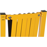 Barri&egrave;re extensible, 37" h x 11' lo, Noir/Jaune Sidevic Inc.