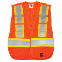 Veste d&eacute;tachable Open Road, Orange haute visibilit&eacute;, Polyester Sidevic Inc.