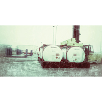 Single ISO Tank Berm, 3590 gal. Capacity, 24' W x 10' L x 24" H, L-Bracket Sidevic Inc.