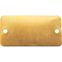 &eacute;tiquettes vierges, Laiton, 3" la x 1" h Sidevic Inc.