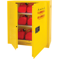 Flammable Storage Cabinet, 24 gal., 2 Door, 43" W x 44" H x 12" D Sidevic Inc.
