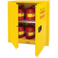 Flammable Storage Cabinet, 30 gal., 2 Door, 43" W x 44" H x 18" D Sidevic Inc.