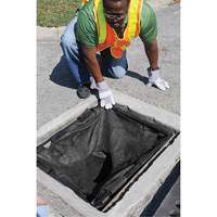 Square Ultra-Drain Guard&reg; Catch Basin Insert with Overflow Port, Oil & Sediment, 16" - 28" L x 20" - 36" W Sidevic Inc.