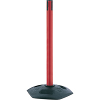Poteau receveur robuste &agrave; ligne simple, Hauteur de 38", Rouge Sidevic Inc.