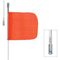 Safety Whip&reg; Heavy-Duty Whips, Threaded Mount, 5' High, Orange Sidevic Inc.
