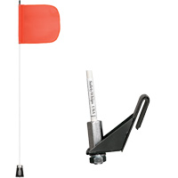 Safety Whip&reg; Light-Duty Whips, Window Mount, 5' High, Orange Sidevic Inc.