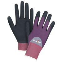 Gants enduits de premi&egrave;re qualit&eacute; ZX-2, 8/Moyen, R&ecirc;vetement Nitrile/Mousse de nitrile, Calibre 18, Enveloppe en Nylon Sidevic Inc.