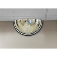 Miroir en d&ocirc;me 180°, Demi-d&ocirc;me, Dessus ferm&eacute;, Diam&egrave;tre 18" Sidevic Inc.